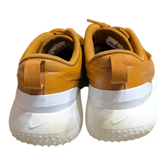 NIKE Roshe G Premium Brown Leather Golf Shoes AA1838 Men's Size 7 - Picture 7 of 10